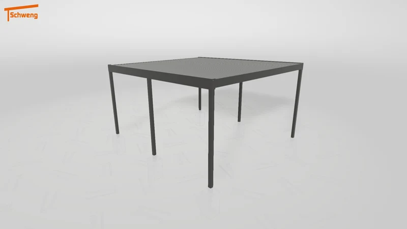 #DE Schweng Flachdachcarport C600 (ID 4274jd)