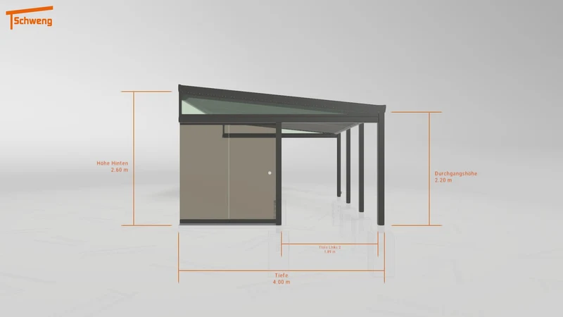 #DE Schweng Terrassenüberdachung S400 (ID w3b5nr)