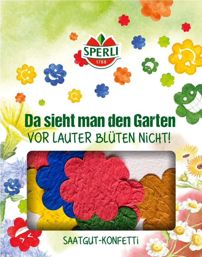 SPERLI Saatgut-Konfetti Blüten – 30–40 Stück