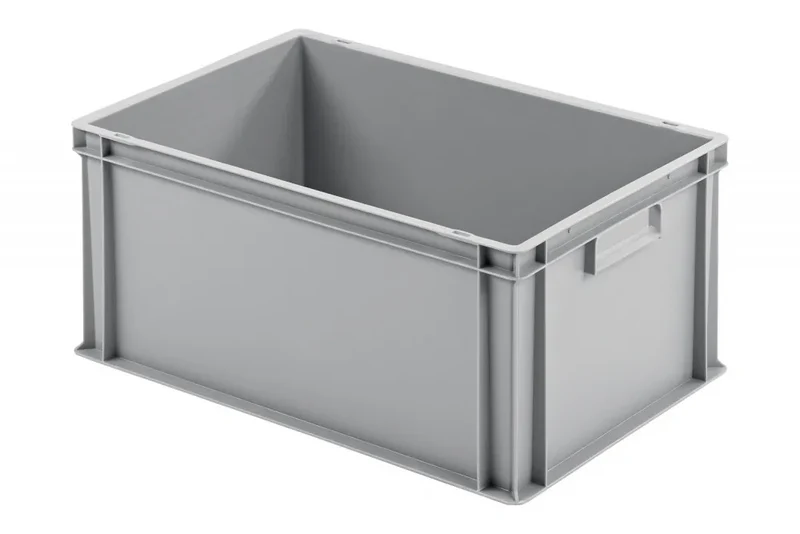 Eurobox 600 × 400 × 280 mm – hellgrau