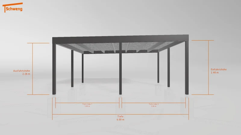 #DE Schweng Flachdachcarport C600+ (ID x7pbk9) #MTG