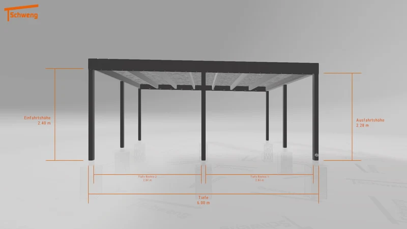 #DE Schweng Flachdachcarport C600+ (ID x7pbk9) #MTG