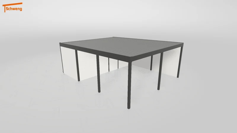 #DE Schweng Flachdachcarport C600+ (ID n5y2nr)