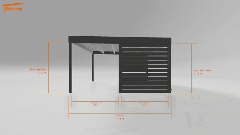 #DE Schweng Flachdachcarport C600+ (ID x7pb39)