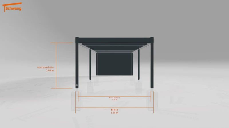 #DE Schweng Flachdachcarport C600 (ID ygvx2r)