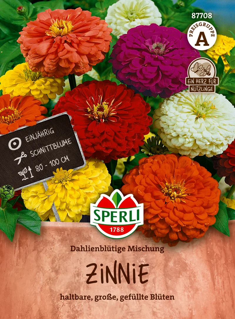 SPERLI Zinnien Dahlienblütige Mischung
