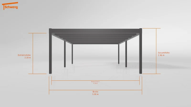 #DE Schweng Flachdachcarport C600+ (ID v4myq7) #MTG