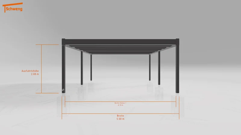 #DE Schweng Flachdachcarport C600+ (ID v4myq7) #MTG