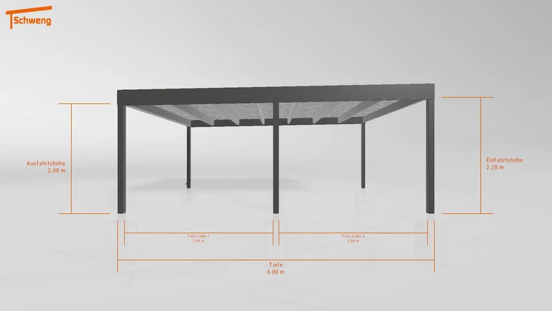 #DE Schweng Flachdachcarport C600+ (ID v4myq7) #MTG