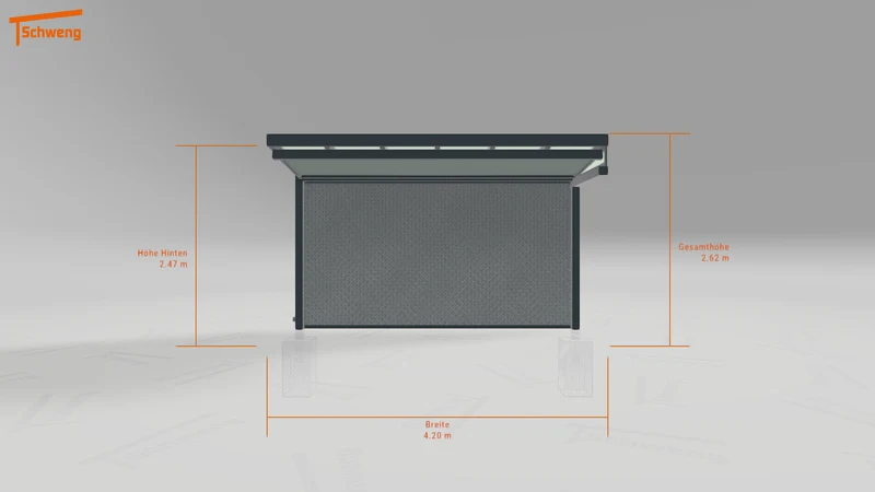 #DE Schweng Terrassenüberdachung S400 (ID 77j4yx)