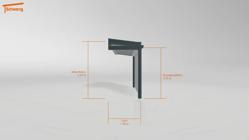 #DE Schweng Terrassenüberdachung S400 (ID 77j4yx)
