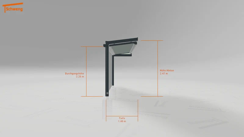 #DE Schweng Terrassenüberdachung S400 (ID 77j4yx)