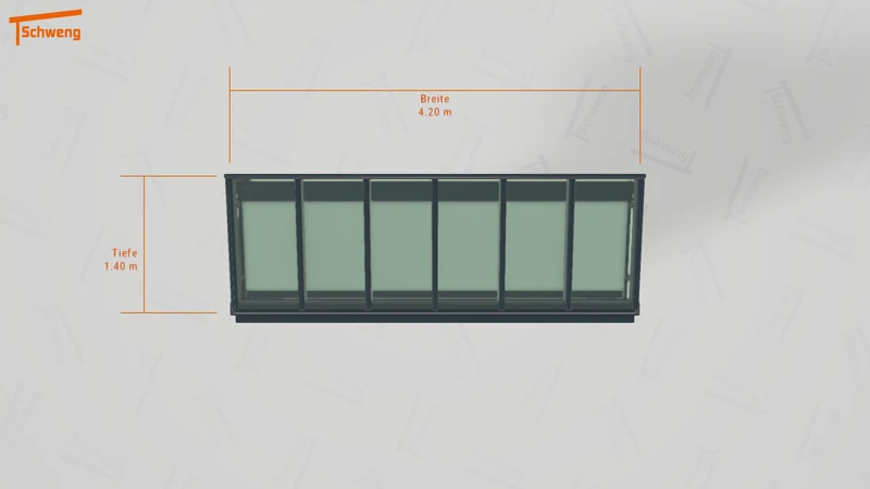 #DE Schweng Terrassenüberdachung S400 (ID 77j4yx)