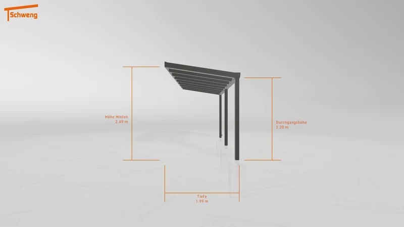 #DE Schweng Terrassenüberdachung S400 (ID qdxgjn)
