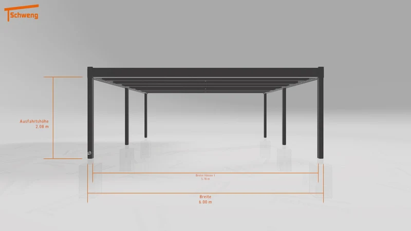 #DE Schweng Flachdachcarport C600+ (ID v4my5b) #MTG