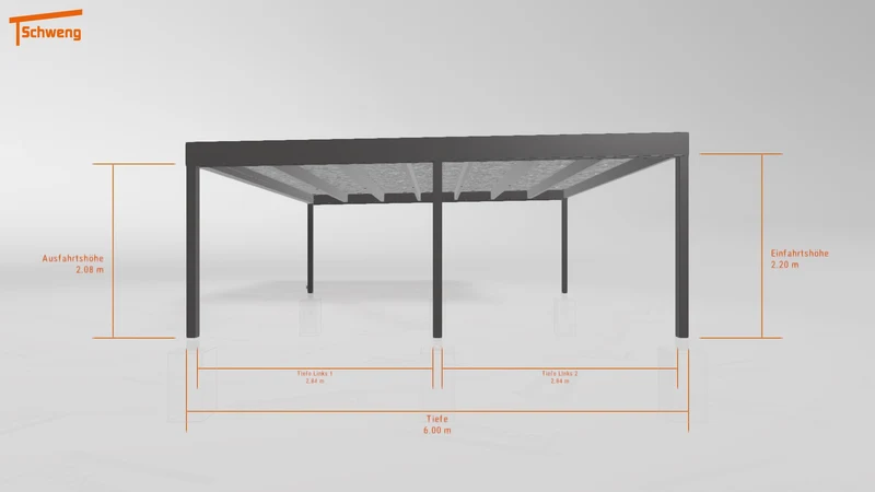 #DE Schweng Flachdachcarport C600+ (ID v4my5b) #MTG