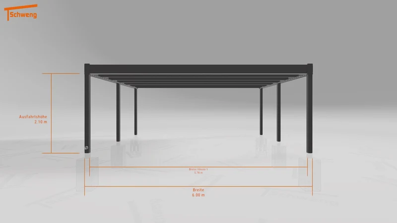 #DE Schweng Flachdachcarport C600 (ID zb2vjv)
