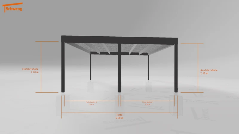 #DE Schweng Flachdachcarport C600 (ID zb2vjv)