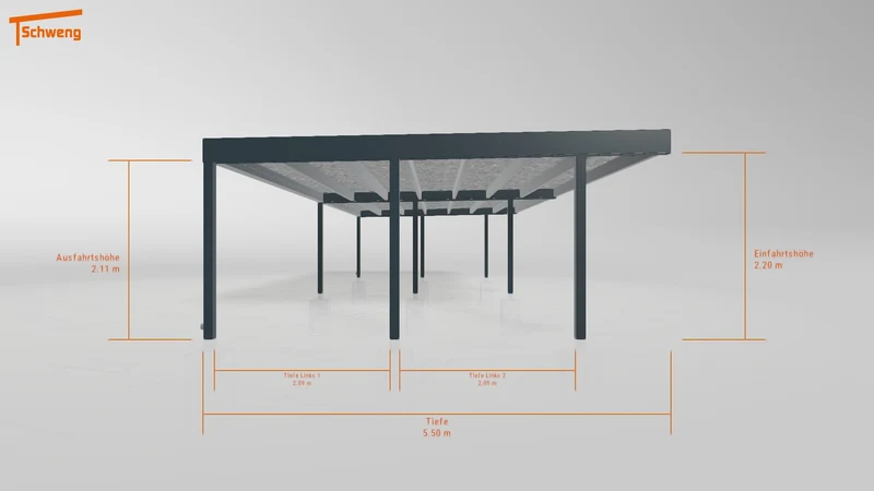 #DE Schweng Flachdachcarport C600+ (ID 9wz7yv) #MTG