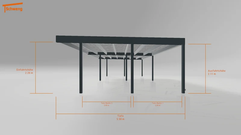 #DE Schweng Flachdachcarport C600+ (ID 9wz7yv) #MTG