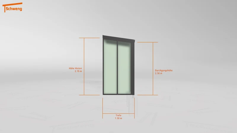 #DE Schweng Terrassenüberdachung S350 (ID 33547g)