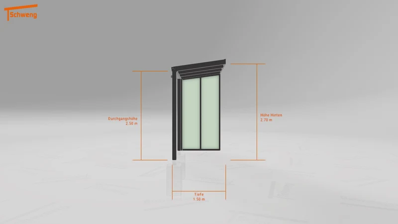 #DE Schweng Terrassenüberdachung S350 (ID 33547g)