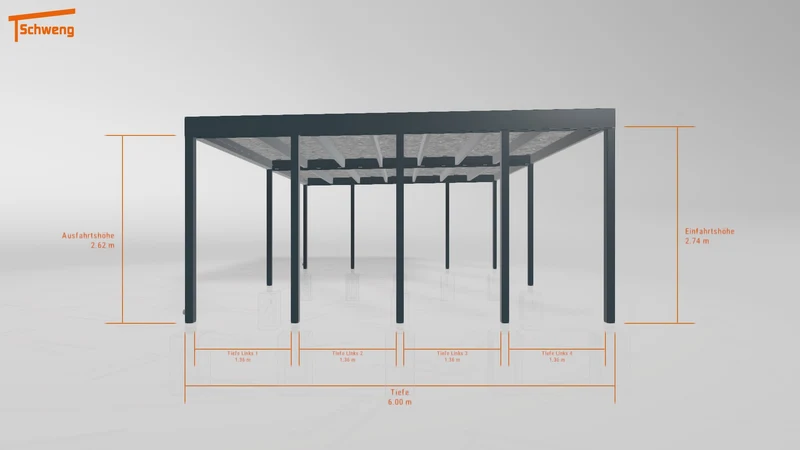 #DE Schweng Flachdachcarport C600+ (ID g72j7m) #MTG