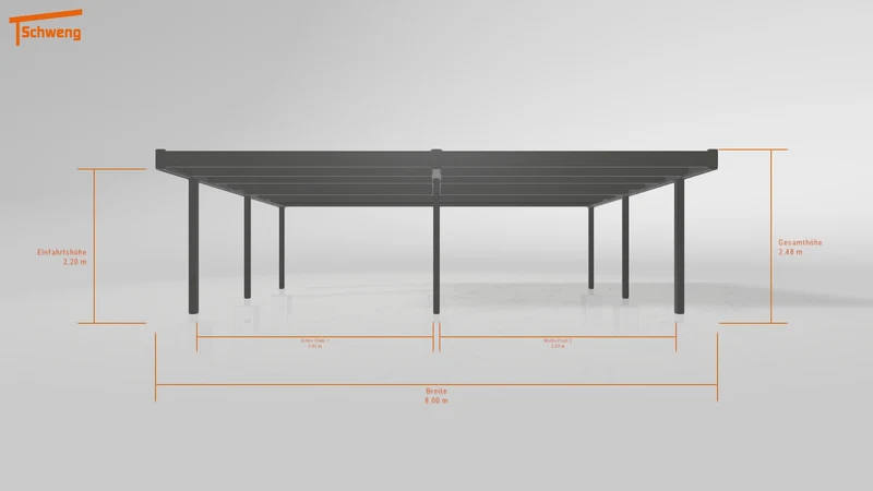 #DE Schweng Flachdachcarport C600 (ID 9wz7rv) #MTG
