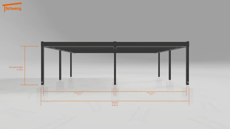 #DE Schweng Flachdachcarport C600 (ID 9wz7rv) #MTG