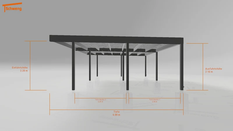 #DE Schweng Flachdachcarport C600 (ID 9wz7rv) #MTG