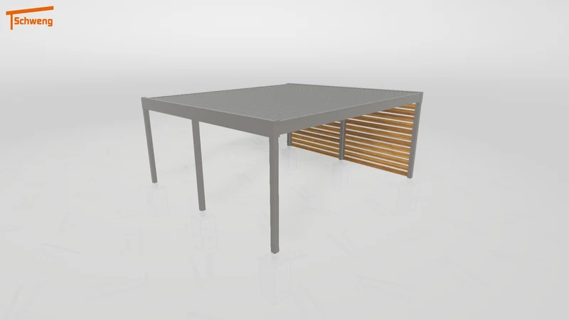#AT Schweng Flachdachcarport C600 (ID dv4bd3)