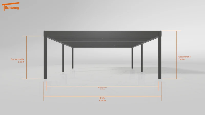 #DE Schweng Flachdachcarport C600+ (ID k24bvd) #MTG