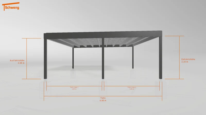 #DE Schweng Flachdachcarport C600+ (ID k24bvd) #MTG