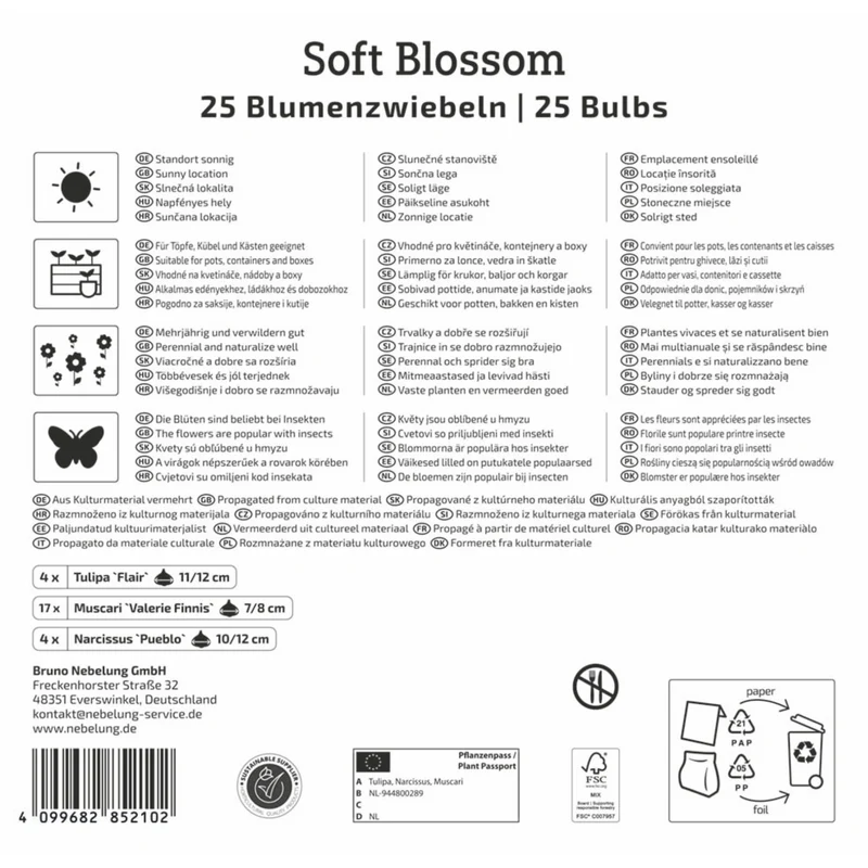 Kiepenkerl Blumenzwiebelmischung "Soft Blossom Mix", Mega-Pack