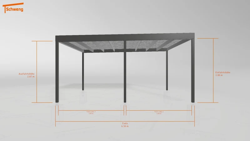 #DE Schweng Flachdachcarport C600 (ID bk4vkg) #MTG