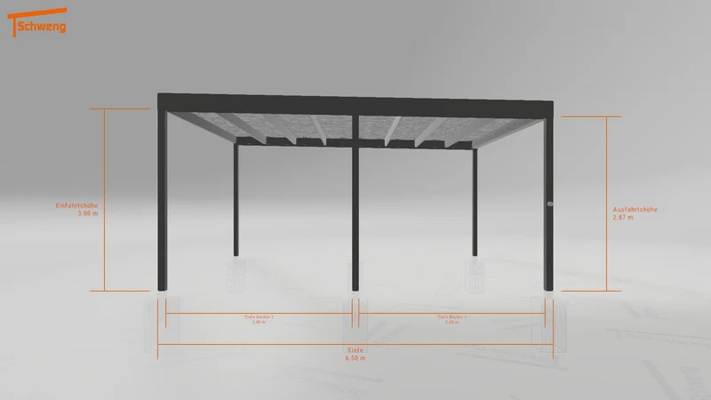 #DE Schweng Flachdachcarport C600 (ID bk4vkg) #MTG