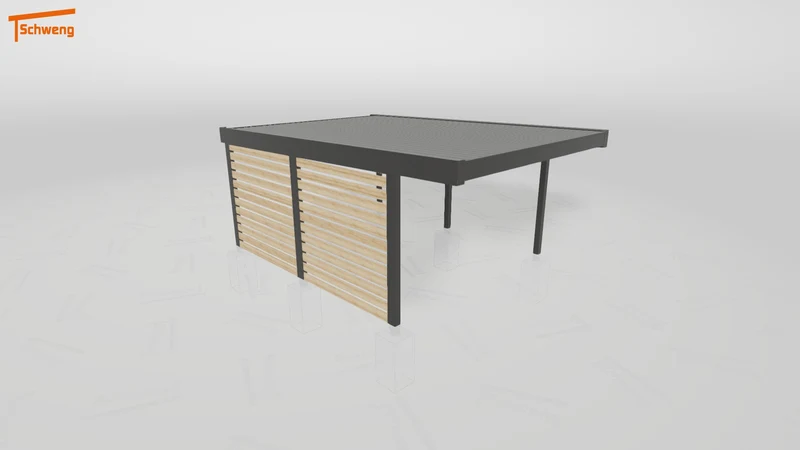 #DE Schweng Flachdachcarport C600 (ID jj4qjp)