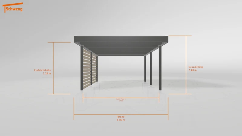 #DE Schweng Flachdachcarport C600 (ID jj4qjp)