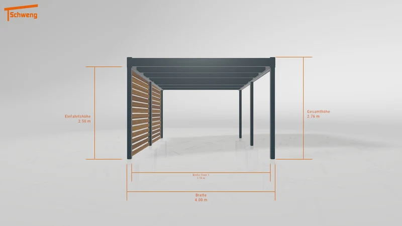 #DE Schweng Flachdachcarport C600 (ID jj4qqb)