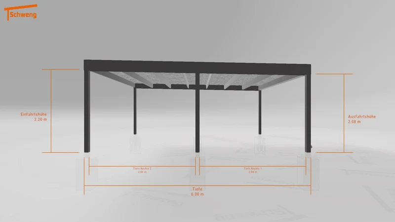 #DE Schweng Flachdachcarport C600 (ID qdxg7n) #MTG