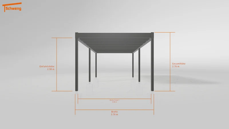 #DE Schweng Flachdachcarport C600+ (ID v4mygb) #MTG