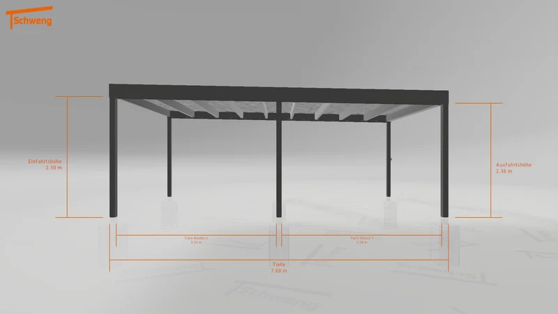 #DE Schweng Flachdachcarport C600+ (ID v4mygb) #MTG