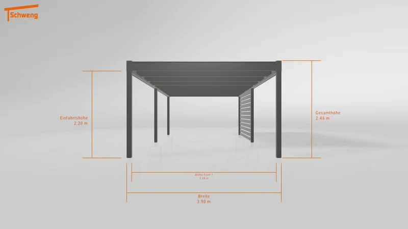 #DE Schweng Flachdachcarport C600 (ID 3354dq) #MTG