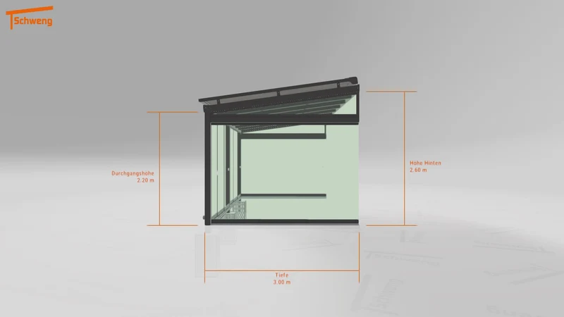 #DE Schweng Terrassenüberdachung S400 (ID n5y2qy)