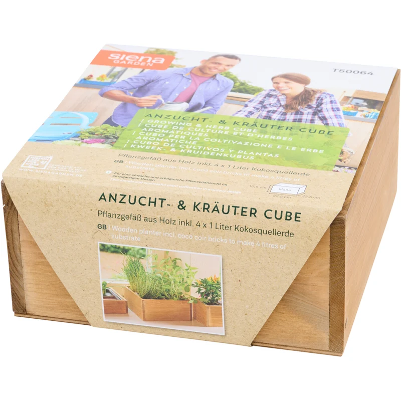 SIENA GARDEN Anzucht- & Kräuter Cube inkl. Erde
