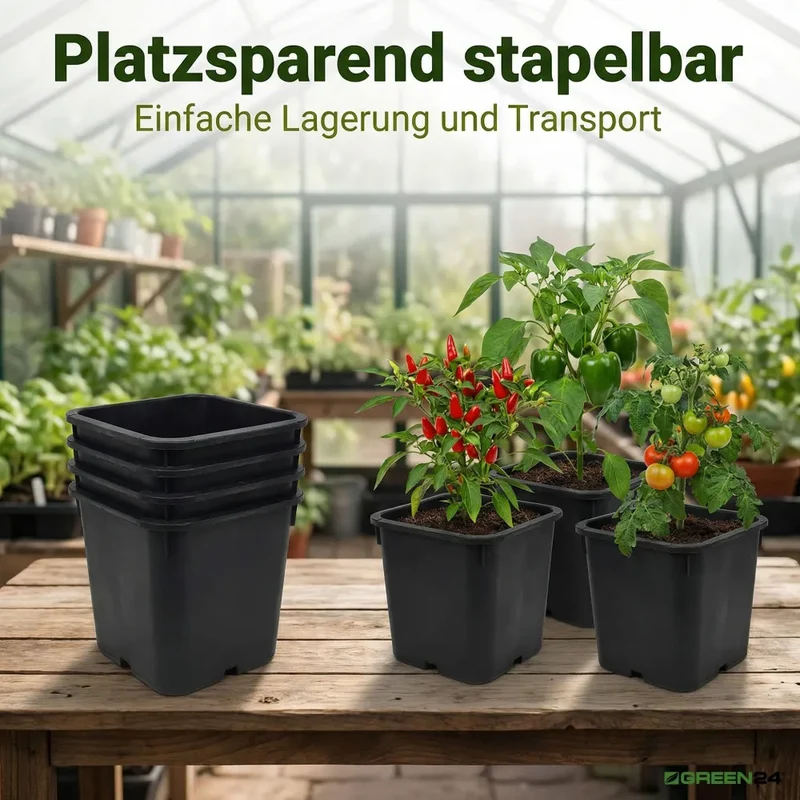 XXL-Pflanztopf 11 Liter – 25 × 25 × 26 cm