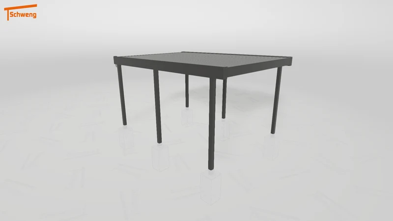 #AT Schweng Flachdachcarport C600+ (ID 42wd39)