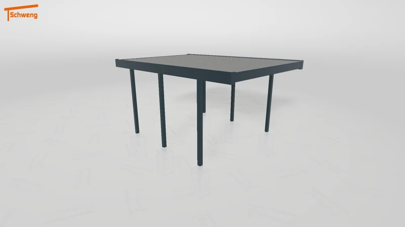 #DE Schweng Flachdachcarport C600 (ID pbpk2z)