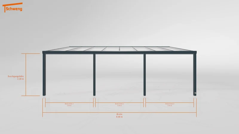 #DE Schweng Terrassenüberdachung S400 (ID qdxgbk)