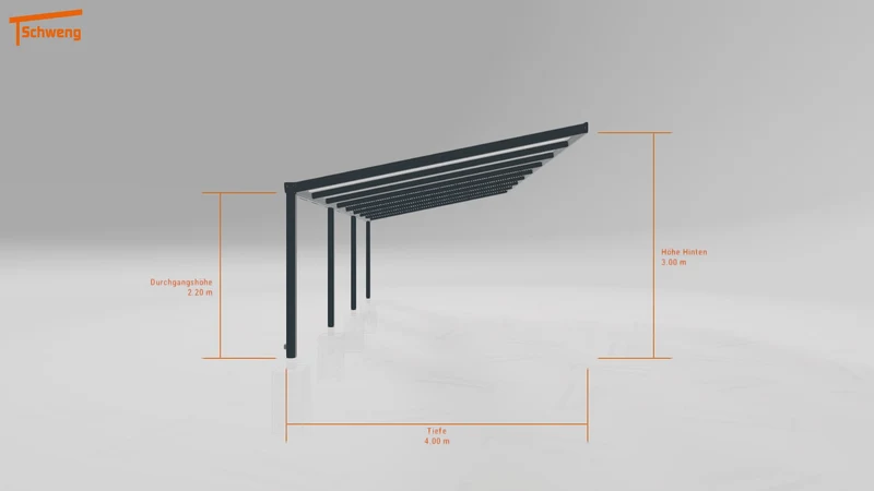 #DE Schweng Terrassenüberdachung S400 (ID qdxgbk)